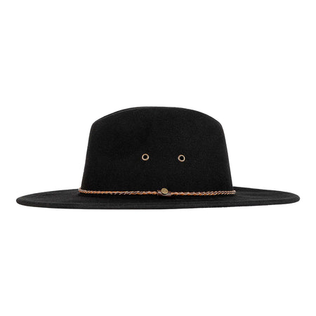 Unisex Fedora, Marshall, Black, Large