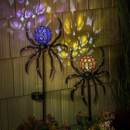 Stake, 35in Assorted Solar Spiders