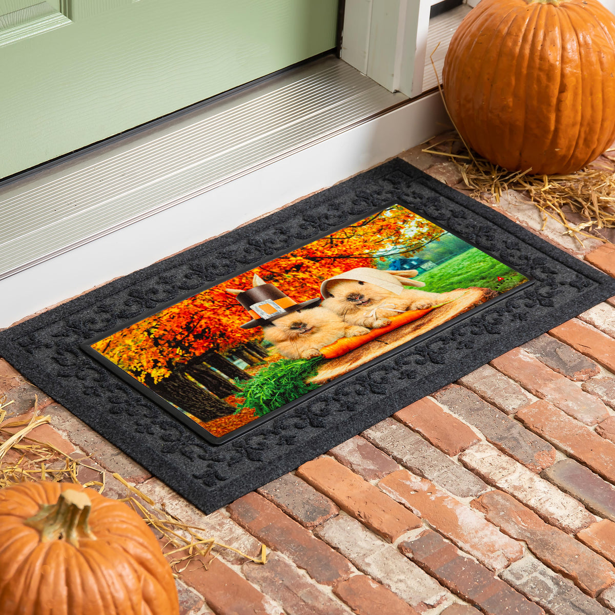 Bunny Pildrims Switcch Door Mat