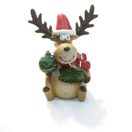 Decor, Christmas Moose, 2 Assorted