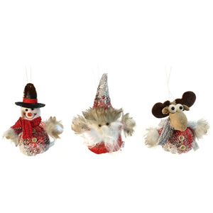 Christmas Ornament, Rustic, 3 Assorted