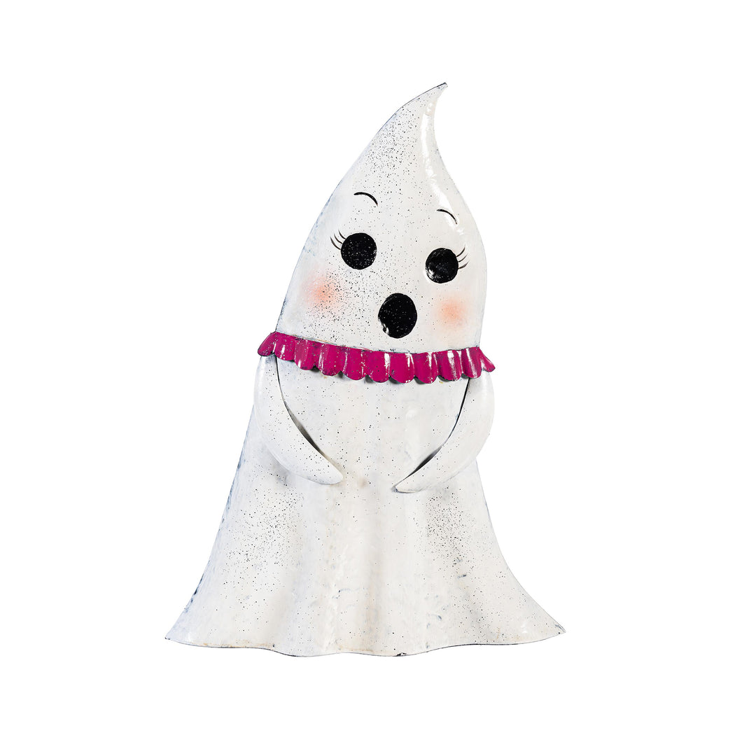 Decor, Metal Ghost Buddies Statues, Assorted