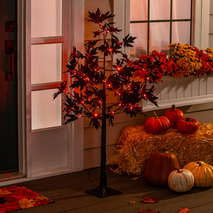 3.5Ft, Decor, LED, Halloween Maple Tree