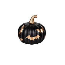 Load image into Gallery viewer, Decor, Black, Glass Pumpkin, 3 Assorted
