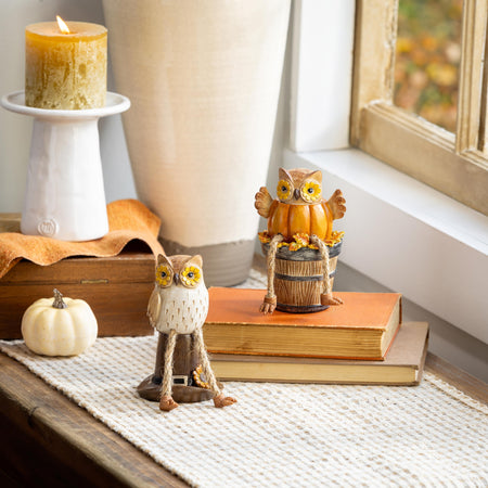 Decor Harvest Owls, Assorted