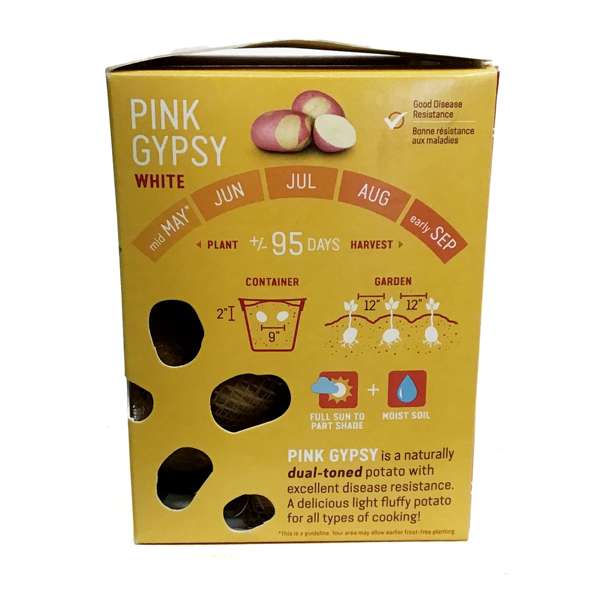 Seed Potato - Pink Gypsy, Earth Apples, 1kg Box