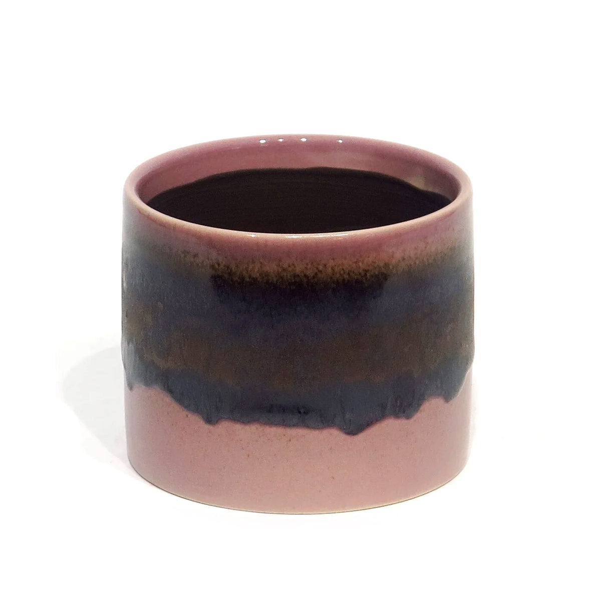 Pot, 4in, Ceramic, Reactive Glaze, Umber