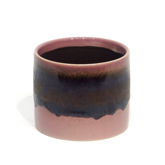 Pot, 4in, Ceramic, Reactive Glaze, Umber