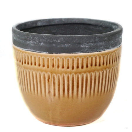 Pot, 6in, Ceramic, Cognca/Grey