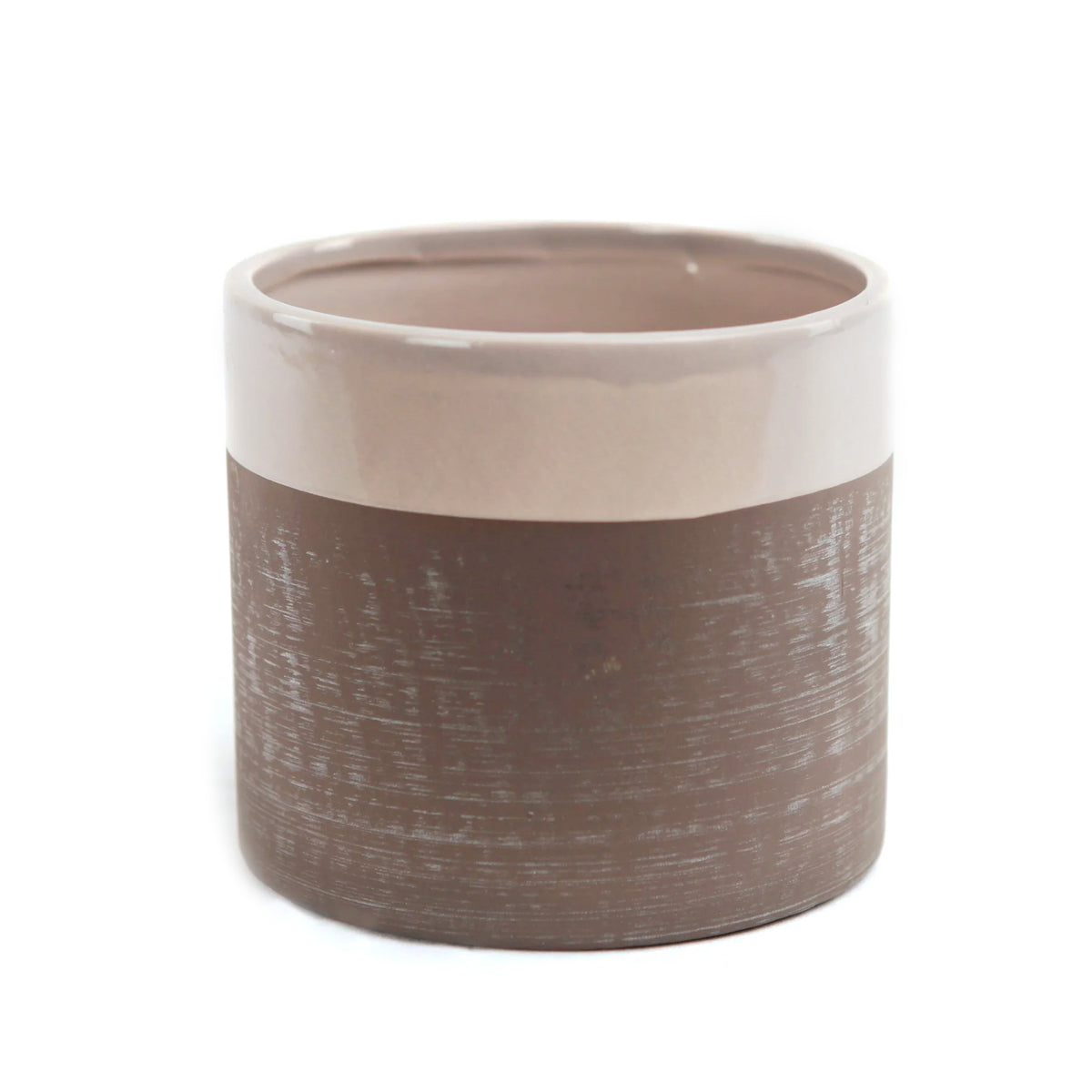 Pot, 6in, Dolomite, Grey Base