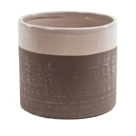 Pot, 4in, Dolomite, Grey Base