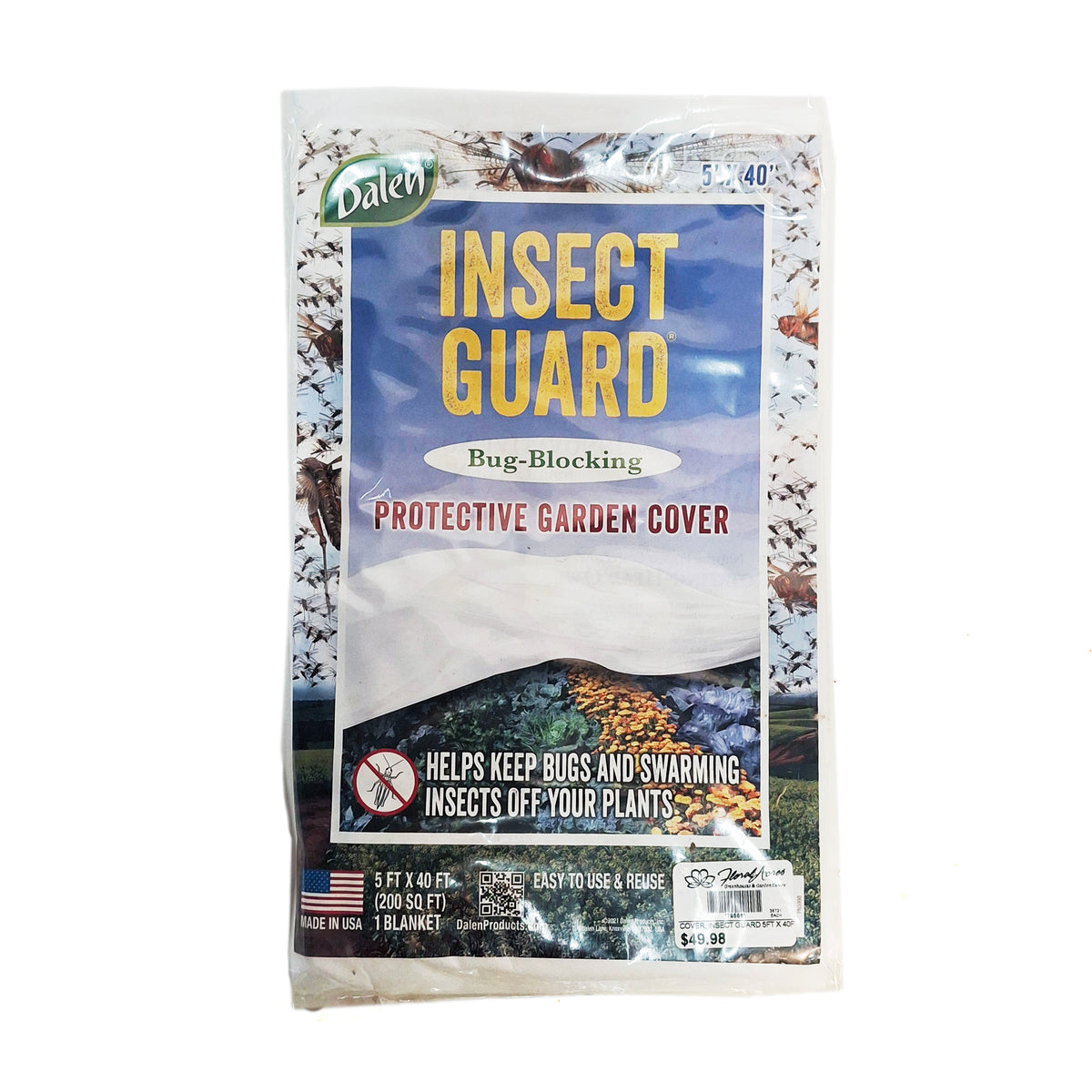 Garden Cover, Insect Cover, 5' x 40'