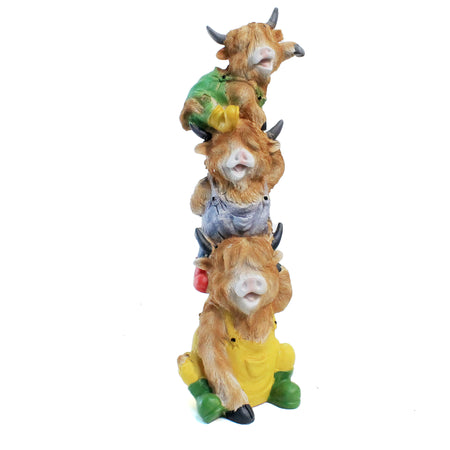 Three Tier Cow Statue with Lantern
