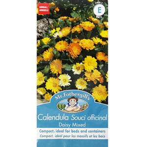 Calendula -Daisy Mixed Seeds, Mr Fothergills