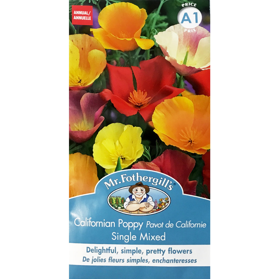 Cali Poppy - Single Mix Seeds, Mr Fothergills