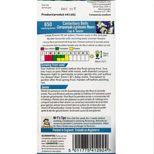 Load image into Gallery viewer, Canterbury Bells - Cup &amp; Saucer Mixture Seeds, OSC
