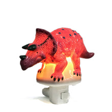 Load image into Gallery viewer, Triceratops Plug-in Night Light
