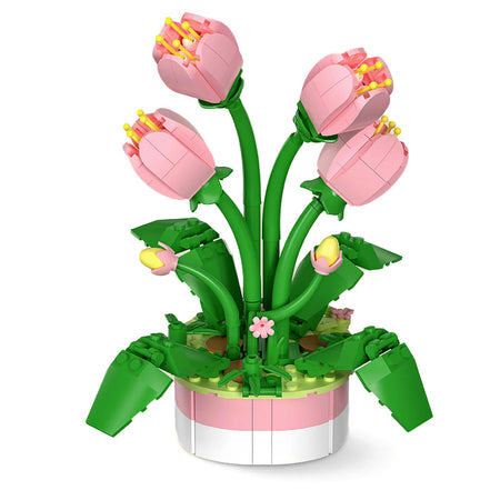 Mini Bricks Potted Flower Tulip