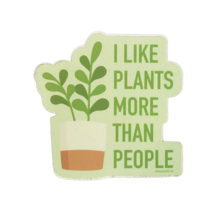 I like plants more than people