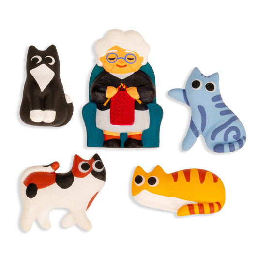 Cat Lady Magnets
