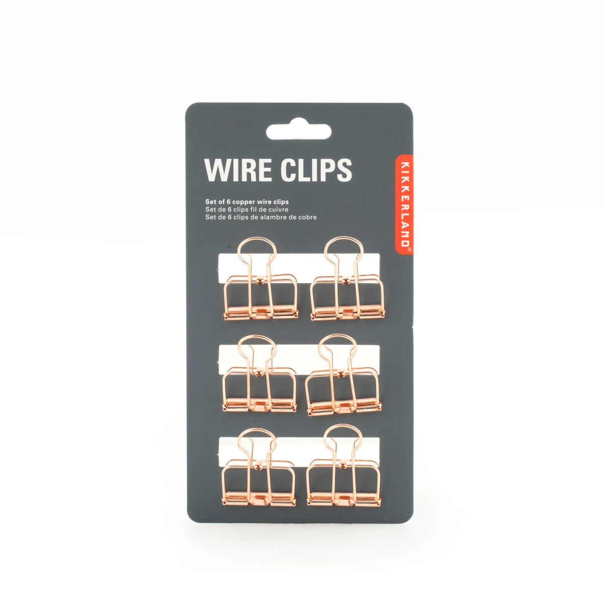 Copper Wire Clips (S/6)
