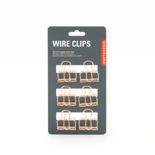 Copper Wire Clips (S/6)