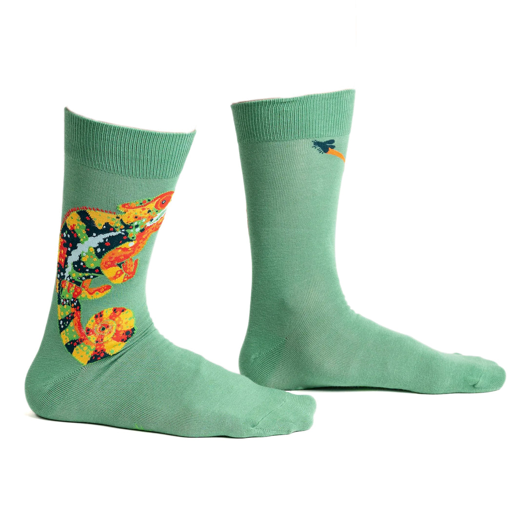 Men's Crew Socks, Karma Chameleon