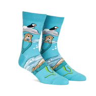 Men's Crew Socks, Plays Well With Otters