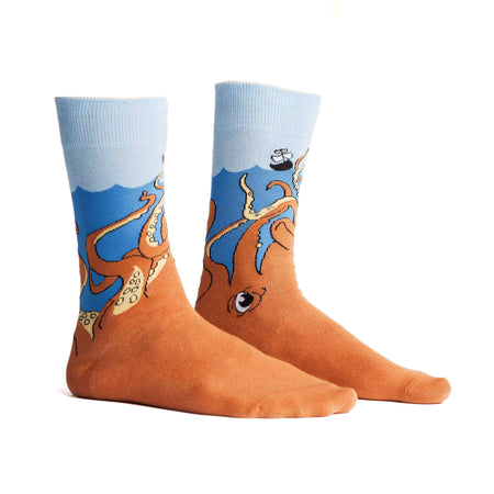 Men's Crew Socks, Squid-O