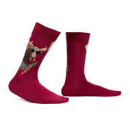 Men's Crew Socks, Easily A'Moose'd