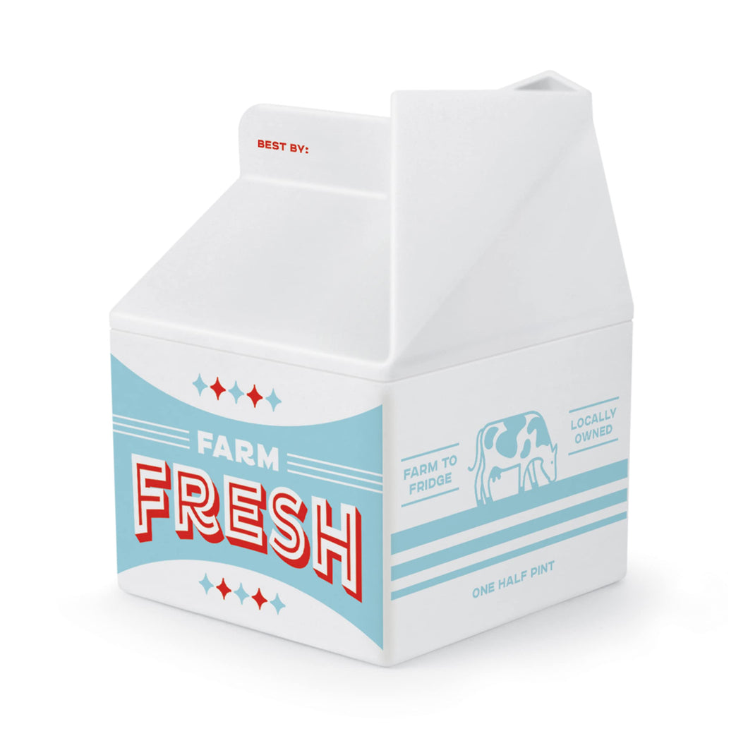 Half Pint Glass Milk Carton Air Freshener