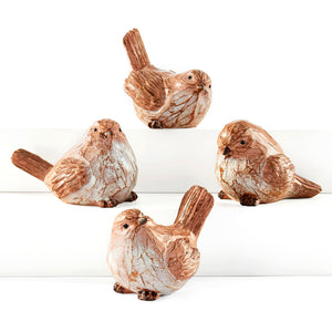 Resin Wood Bird Figurine, 4 Styles