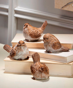 Resin Wood Bird Figurine, 4 Styles