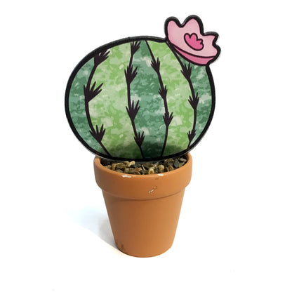 Stained Glass Potted Plant Decor, 4 Assorted