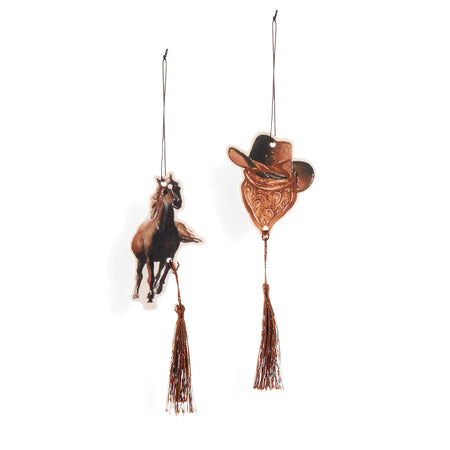 Paper Air Freshener, Western/Tassel, 2 Assorted