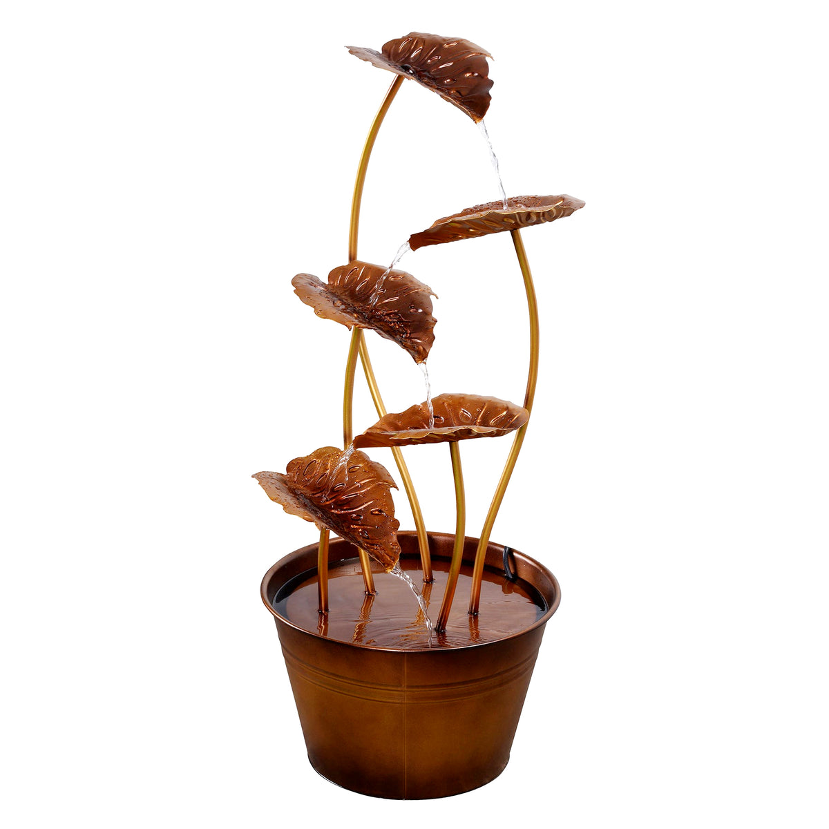Metal, Zink Metal Flower Fountain