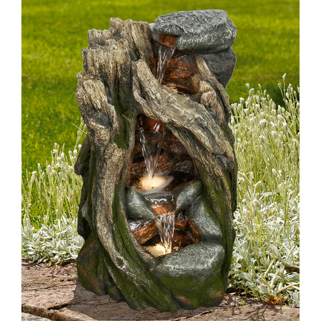 Tree Trunk Waterfall Fountain