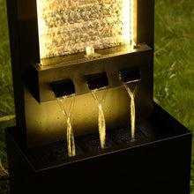 Load image into Gallery viewer, Bk Zink Metal Fountain With Stone Brick
