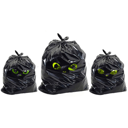 Black Cat Leaf Bags, 3 Bags Per Pack