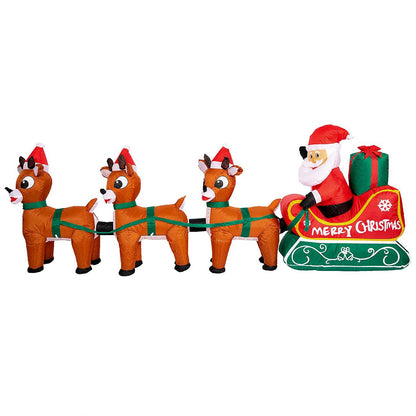 Inflatable Santa & Reindeer