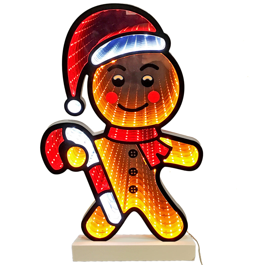 Decor Illuminated Mirror, Gingerbread Man
