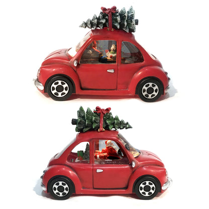 Decor Xmas Car Water Globe Assorted