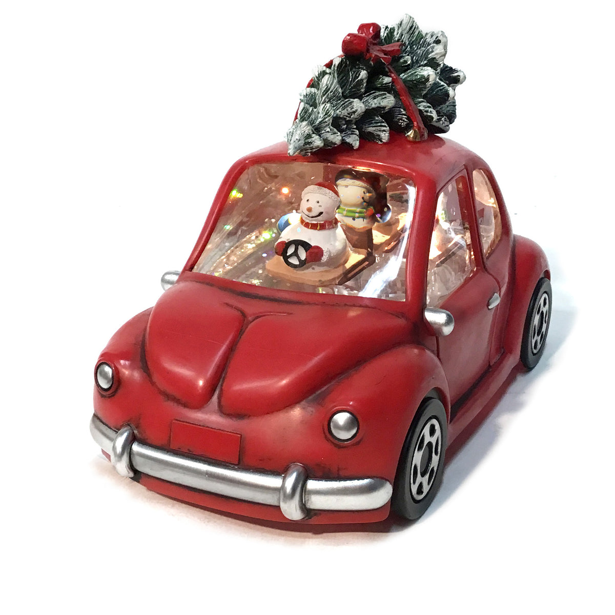 Decor Xmas Car Water Globe Assorted
