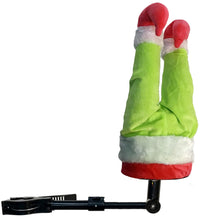 Load image into Gallery viewer, Animated Kicking Santa Legs Tree Decor, Green
