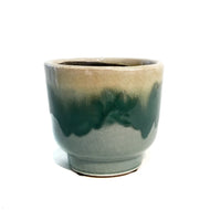 5in Terra-cotta Multicolored Crackle Pot
