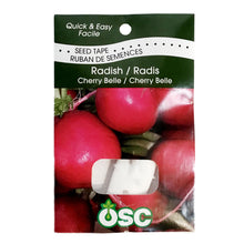 Load image into Gallery viewer, Radish - Cherry Bell Seed Tape, OSC
