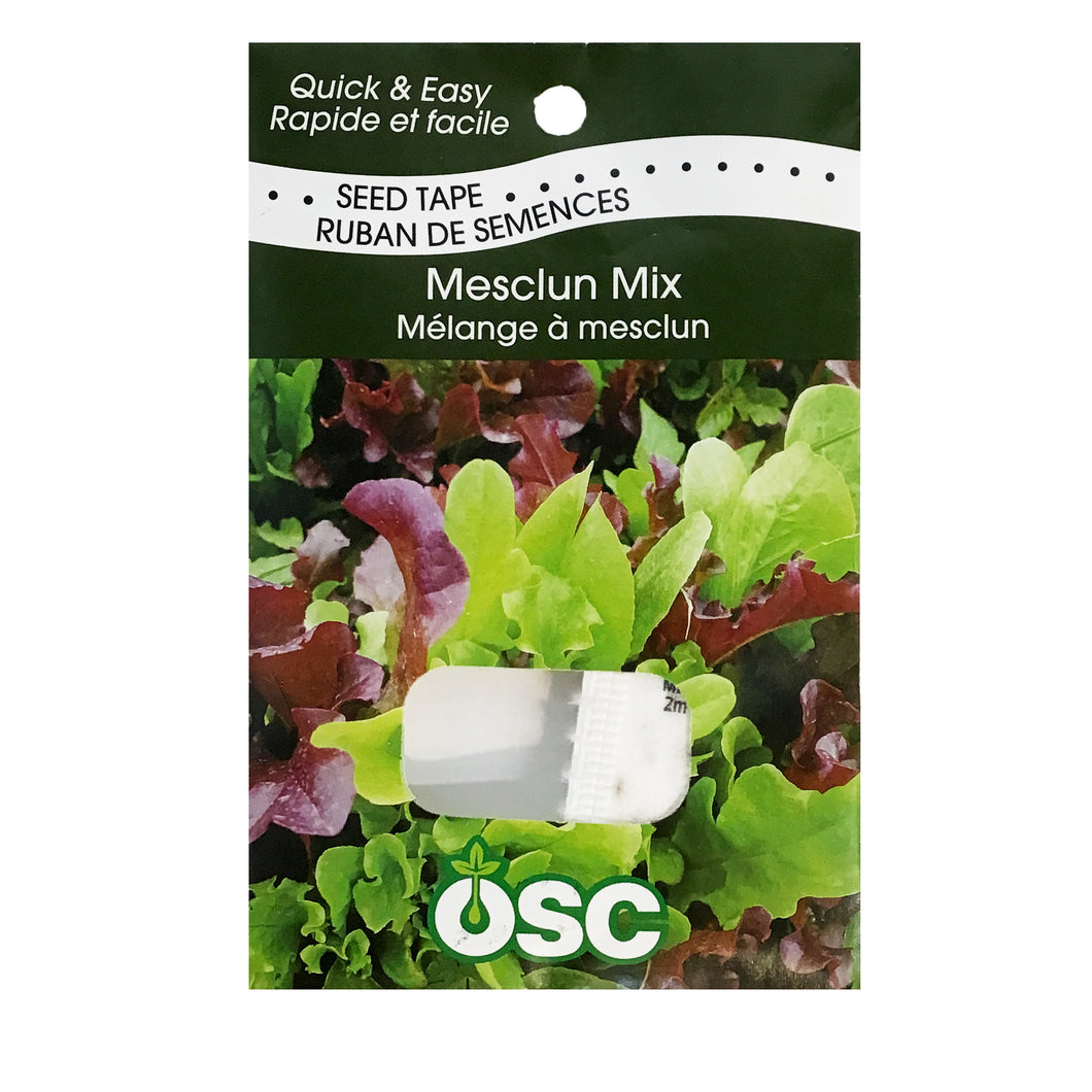 Mesclun Mix Seed Tape, OSC