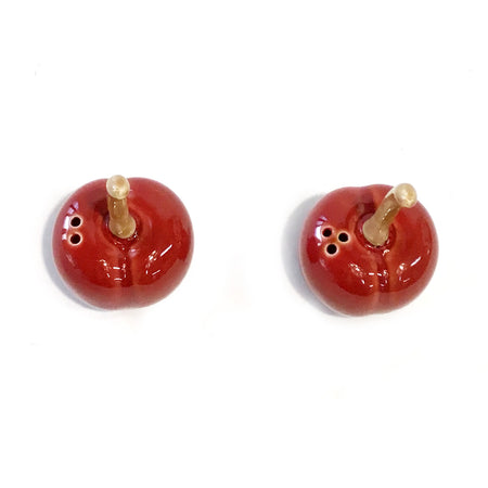 Salt & Pepper Shakers, Cherries, Stoneware
