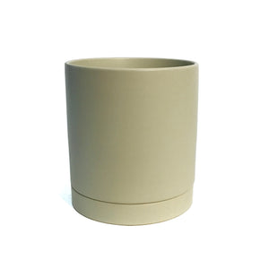 POT, 5IN ROMEY,W/SAUCER, TAN