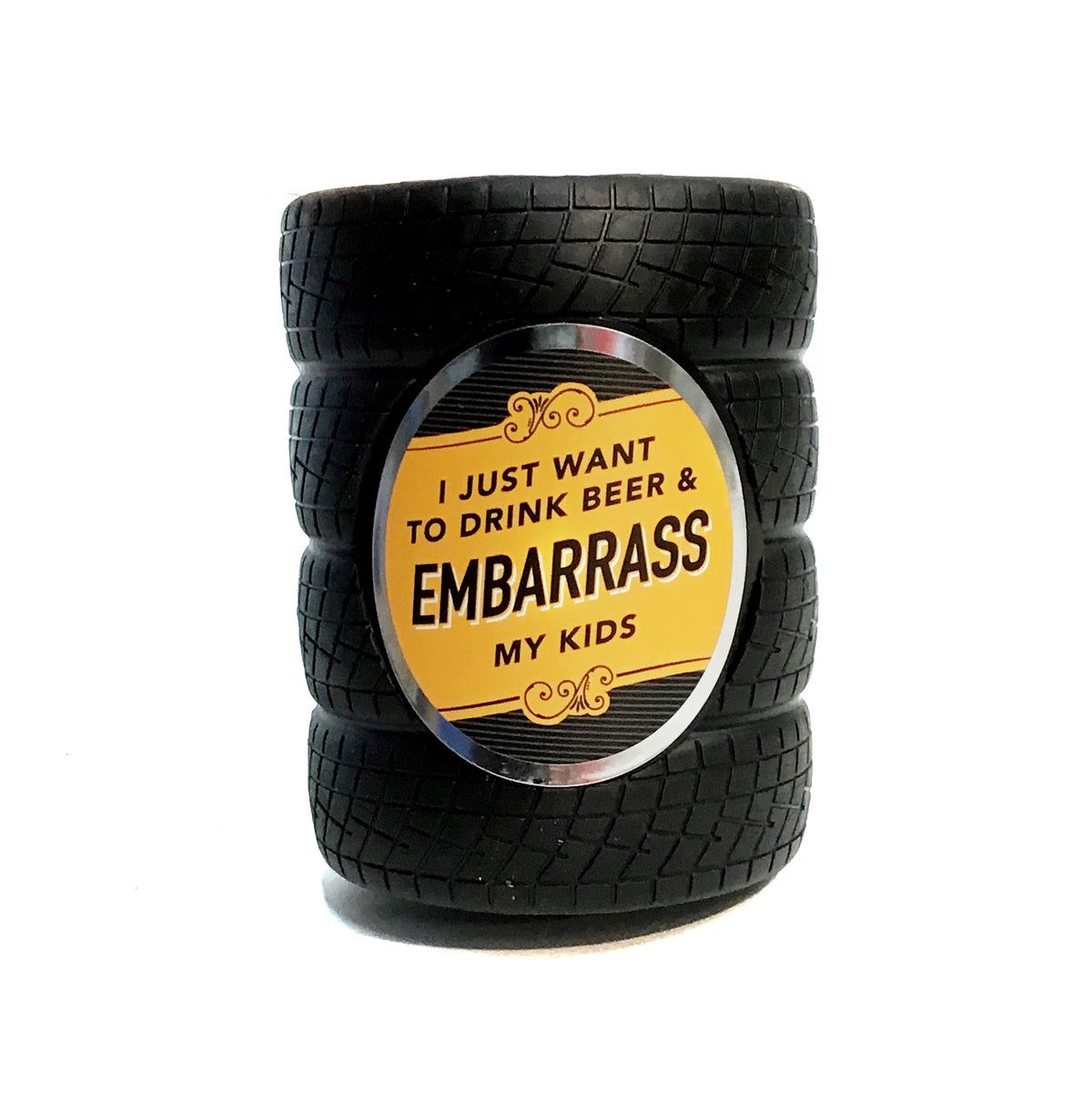 Man Cave - Assorted Rubber Tire Drink Holders